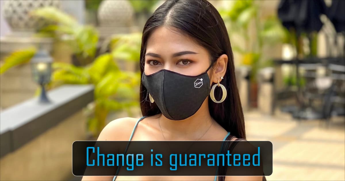 Thai women wearing facemask in Thailand