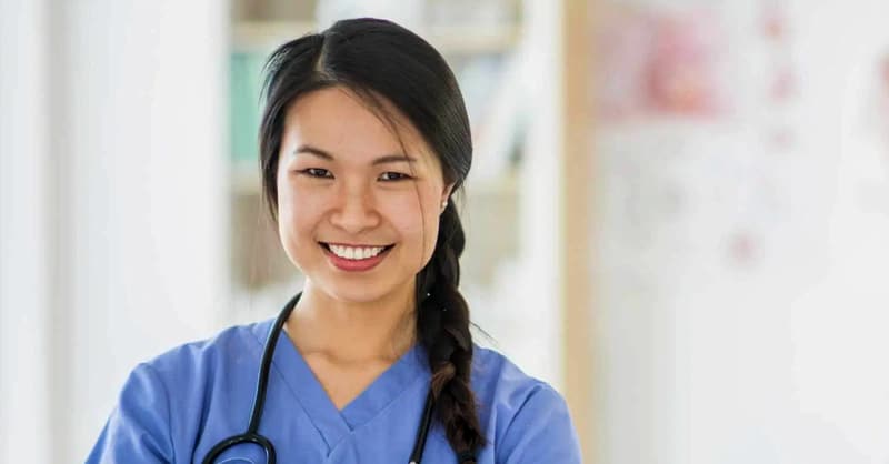 Thai female medical staff