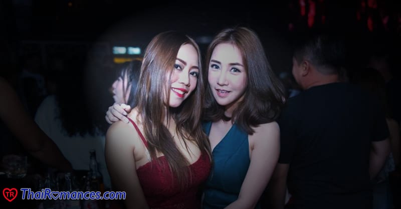 photo of 2 thai women in a bar