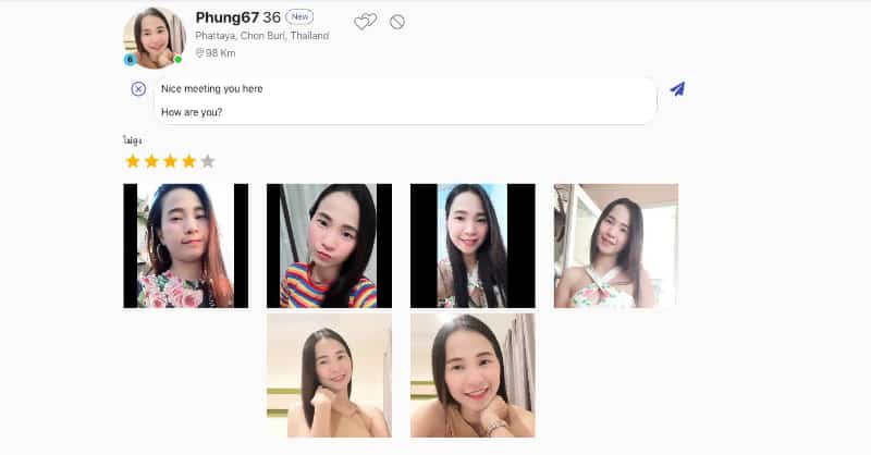 a Thai girls profile photos example